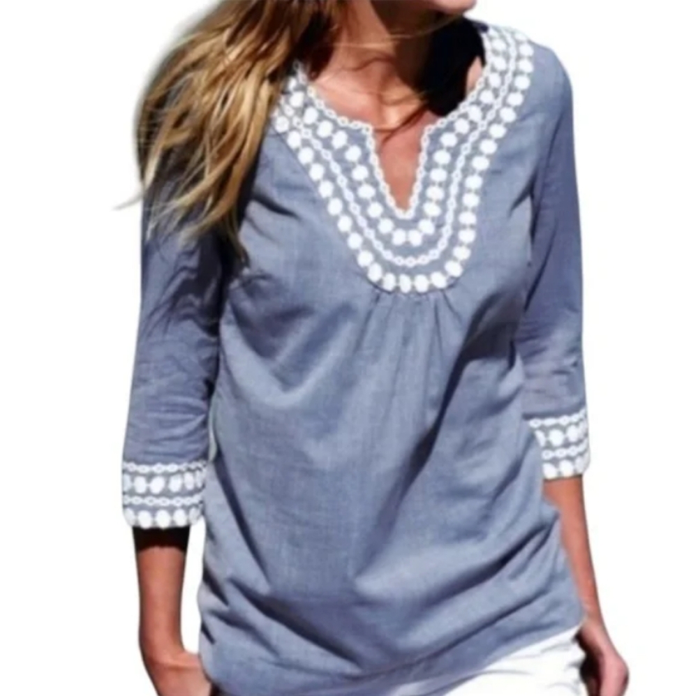 Boden 100% Cotton Island Embroidered Tunic